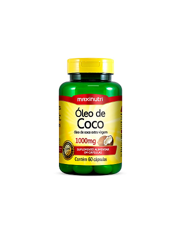 Óleo De Coco 1000mg Com 60 Cápsulas