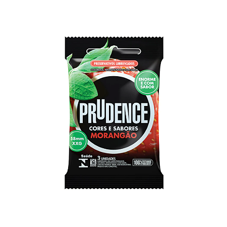 Preservativo Prudence Morangão com 3 unidades