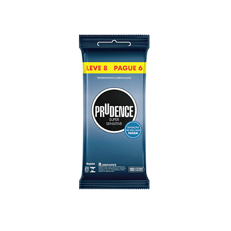 Preservativo Prudence Super Sensitive Leve 8 Pague 6