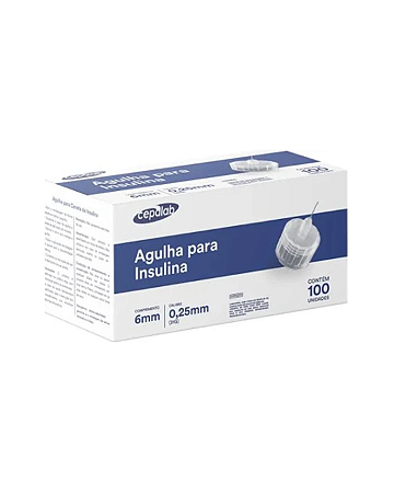 Agulha Para Insulina 6mmx0,25 31g Cepalab