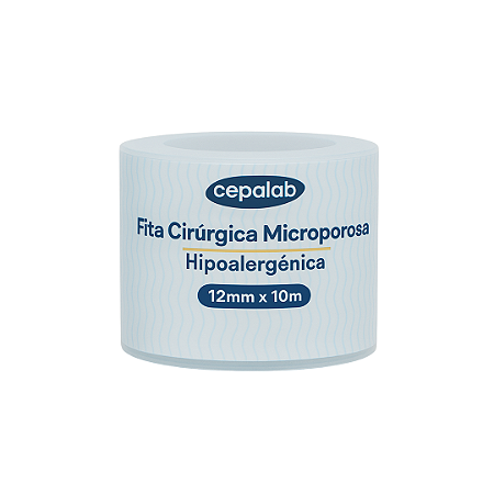 Fita Cirúrgica Microporosa Cepalab Branca 12mmX10m