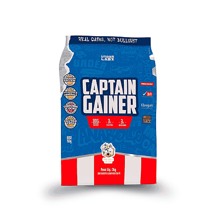 Captain Gainer 3kg Vanilla Cake Bear Under Labz