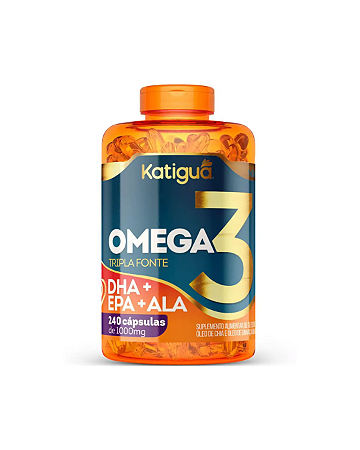 Ômega 3 Tripla Fonte 1000mg 240 Cápsulas Katiguá