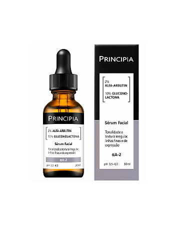 Sérum 2% Alfa - Arbutin + 10% Gluconolactone Principia Skincare Aa 2 30ml