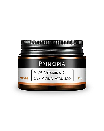 Vitamina C Pura 95% + 5% Ácido Ferúlico Principia Skincare Vc 95 Pó Ultrafino