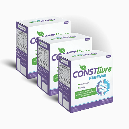 Kit L3P2 - Constlivre Fibras Com 30 Sachês 6,5g