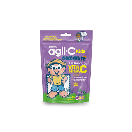 Agil C Kids Vitamin C Uva 30mg 25 unidades