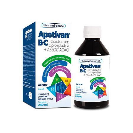 Apetivan B+C 240ml Xarope Estimulador de Apetite