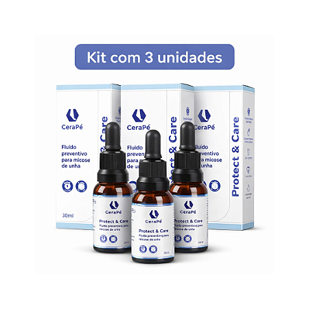 Kit 3 Fluídos Preventivos De Micose De Unha 30ml Cerapé