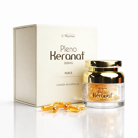 Suplemento Capilar Pleno Keranat 300mg Com 30 Cápsulas
