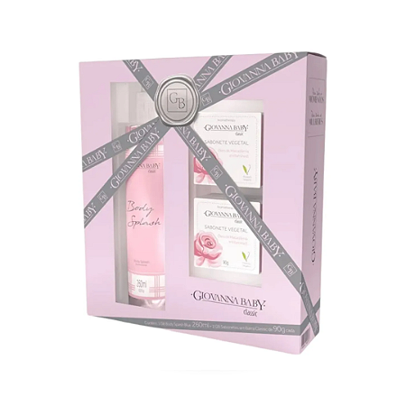 Kit Body Splash + 2 Sabonetes Classic Giovanna Baby