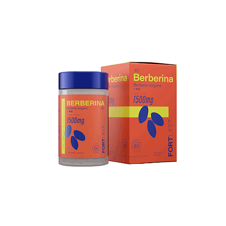 Berberina Vulgaris 1500mg 60 Cápsulas FortLife