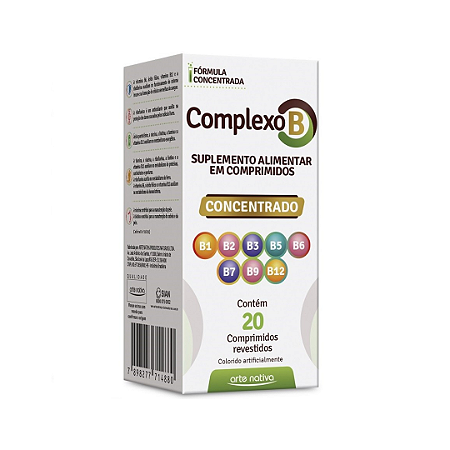 Complexo B Concentrado C 20 Comprimidos