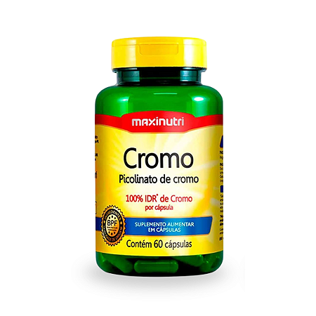 Cromo Maxinutri Picolinato de Cromo com 60 Cápsulas