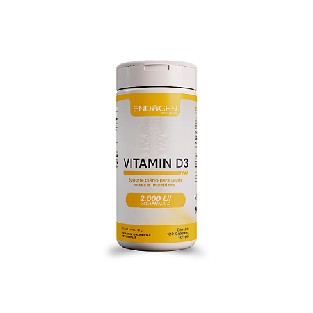 Vitamin D3 Endogen com 120 Cápsulas