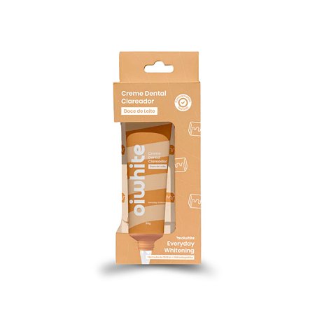 Creme Dental Clareador Doce de Leite 60ml Oiwhit