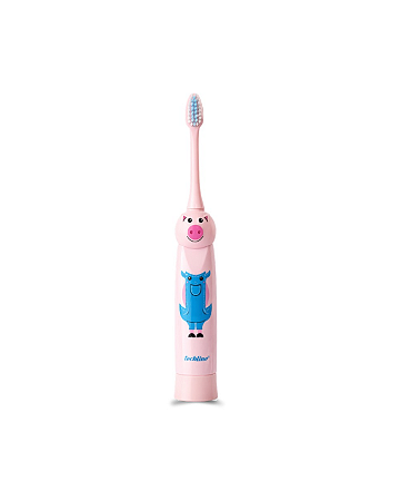 Escova Dental Infantil Vibratória EDA-KIDS Porquinho Rosa