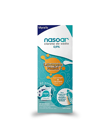 Nasoar 0,9% Solução Nasal 30 Envelopes 2,16g Refil