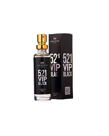 Perfume 521 Vip Black Masculino 15ml Amakha