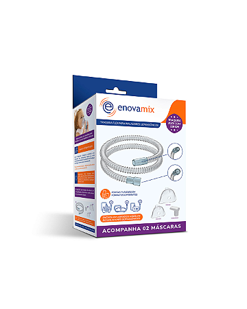 Traqueia Universal Flex + 2 Máscaras Enovamix