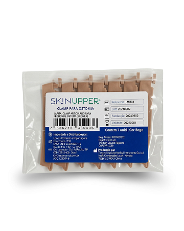 Clamps para Bolsa de Colostomia Drenável com 7 Unidades Skinupper