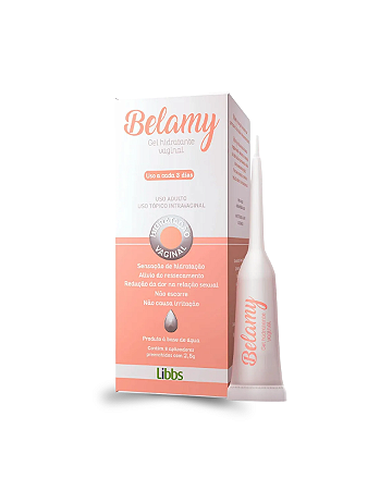 Belamy Gel Hidratante Vaginal 2,5g com 8 Aplicadores Libbs
