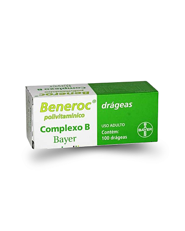 Beneroc Polivitamínico Complexo B com 100 Drágeas