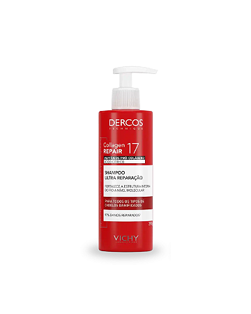 Shampoo Vichy Dercos Collagen Repair 17 Ultra Reparação 390ml