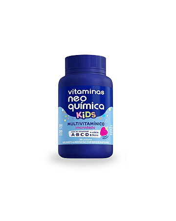 Multivitamínico Kids 60 Cápsulas Mastigáveis Neo Química