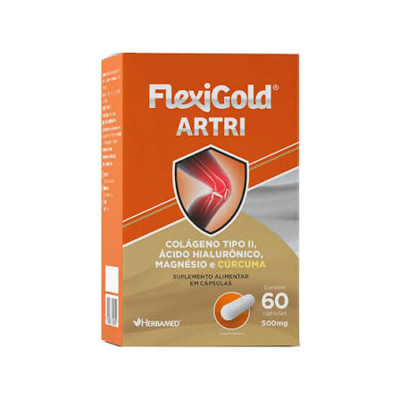 Flexigold Artri 500mg com 60 Cápsulas Herbamed