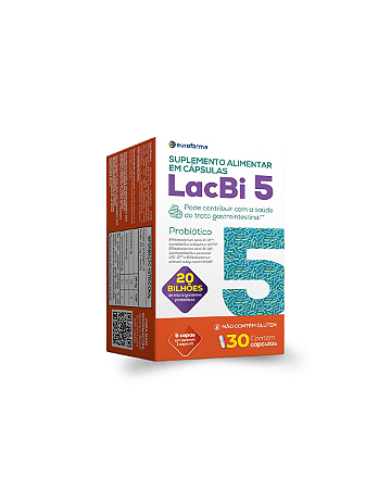 Probiótico LacBi 5 com 5 Cápsulas