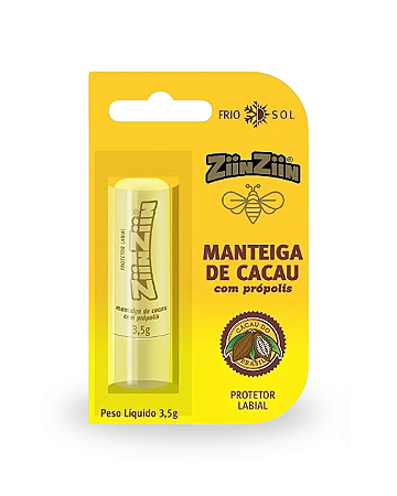 Manteiga de Cacau com Própolis 3,5g ZiinZiin