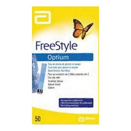 FreeStyle Optium 50 Tiras para Teste de Glicose