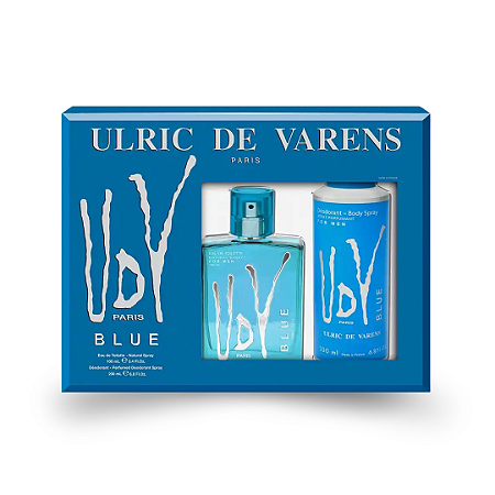 Kit Ulric de Varens UDV Blue Eau de Toilette 100ml + Desodorante 200ml – Masculino