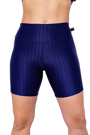 Short Poliamida Fitness 3D Cirrê Cós Alto Academia