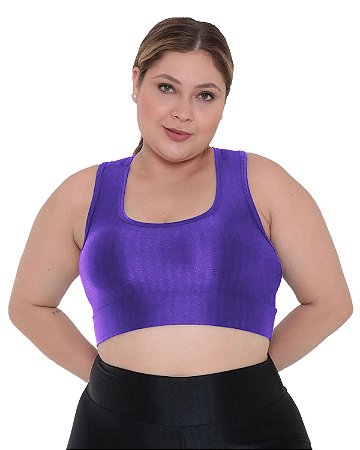 Top Basico em Poliamidas 3D  Plus Size