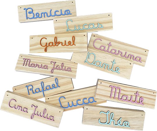 Plaquinha Pinus com Nome