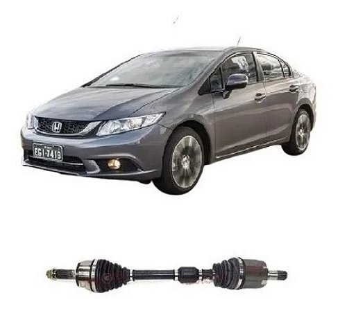 Seni Eixo New Civic 1.8 1.6  2006 a 2012 Original Lado Esquerdo 25 estrias lado cambio 26 estrias lado roda