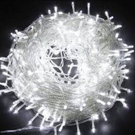 PISCA 400 LED 8 FUNÇÕES TIPO CASCATA BR FRIO FIO BR 127V 18W