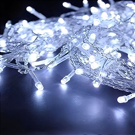 PISCA 100 LED FIXO TIPO CASCATA BRANCO FRIO  FIO BR127V 3,8W