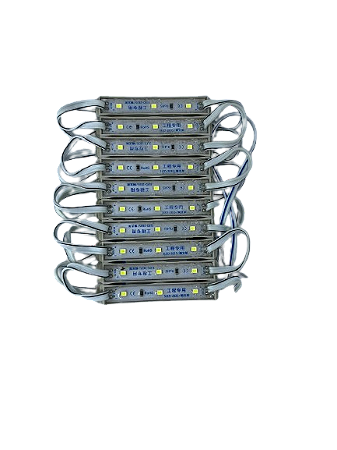 Módulo Resinado 3 LEDs 5050 / Pastilha com 3 LEDs / Branco Quente 3000k