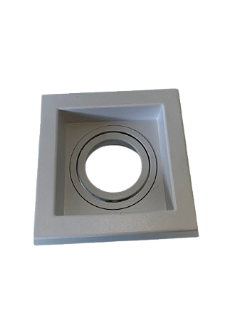 Spot Embutir Branco Quadrado Face Recuada Para MR11 / Mini Dicroica