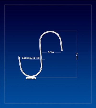 GANCHOS INOX/ESTANHADO/ALUMÍNIO - PICELLI