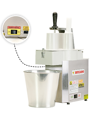 PROCESSADOR DE ALIMENTOS 6 DISCOS 200mm - BECCARO - REF. PAB200N