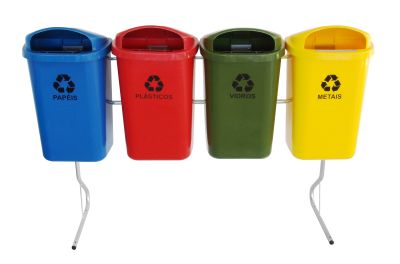 CONJUNTO PARA COLETA SELETIVA 50 LITROS - JSN