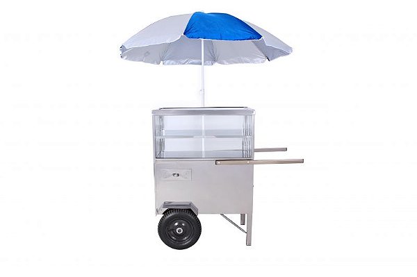 Carrinho de Doces, Salgadinhos e Produtos Em Geral - Inox - R2