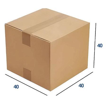 Caixa de Papelão Reforçada - 40 x 40 x 40