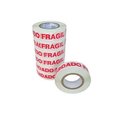 Kit Fitas Adesivas Frágil Branca 350mx 44mm