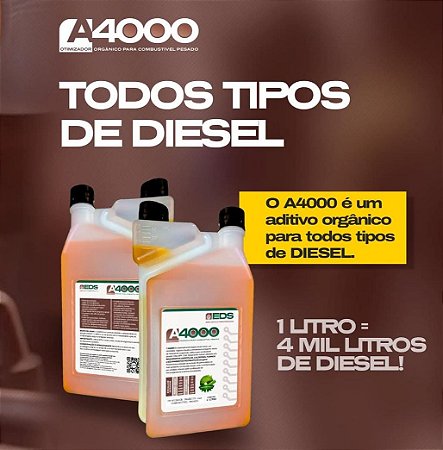 ADITIVO OTIMIZADOR DE DIESEL A4000 -  1L