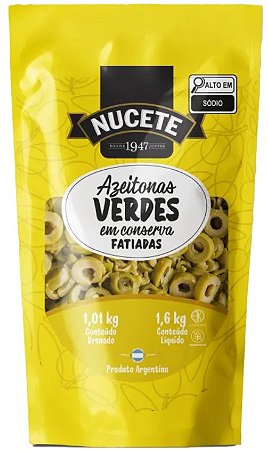 Azeitona Verde Fatiada Argentina - 1 kg